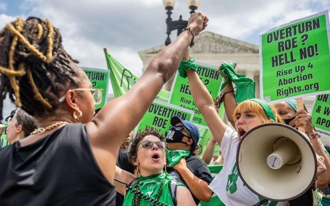 Protestas ante el Supremo de EEUU tras la derogación del derecho al aborto. Protestas ante el Supremo de EEUU tras la derogación del derecho al aborto.