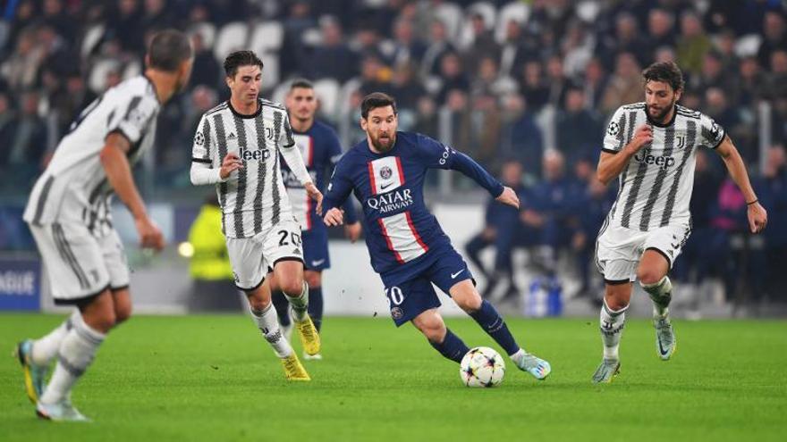 Un lance del Juventus-PSG jugado este miércoles en Turín.