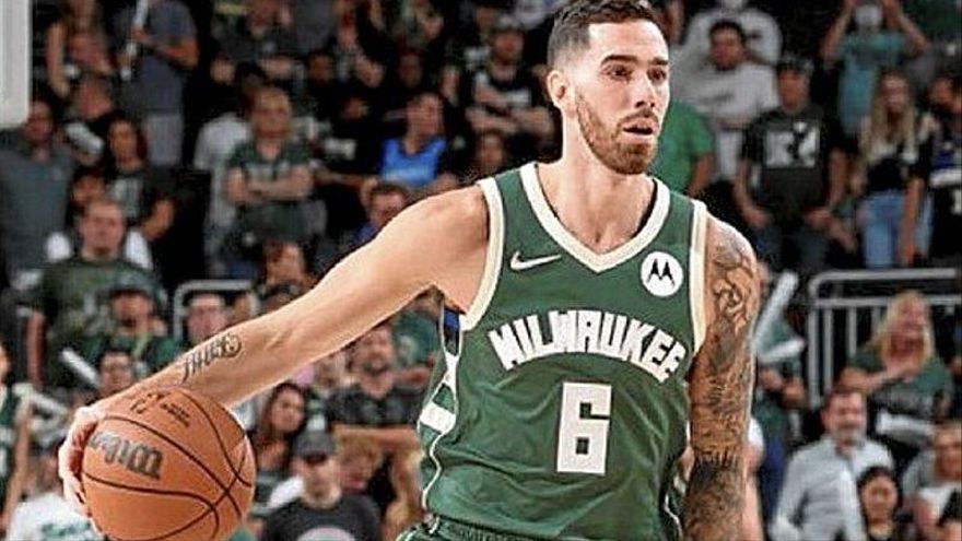 Vildoza, durante un partido con los Bucks de la pasada temporada.