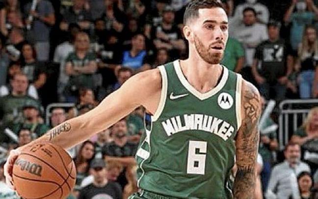 Vildoza, durante un partido con los Bucks de la pasada temporada.