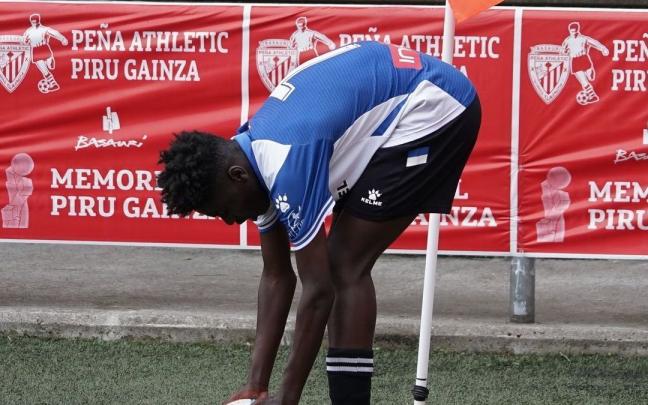 Ousmane Diallo, con el Cadete 'A' del Alav&eacute;s.