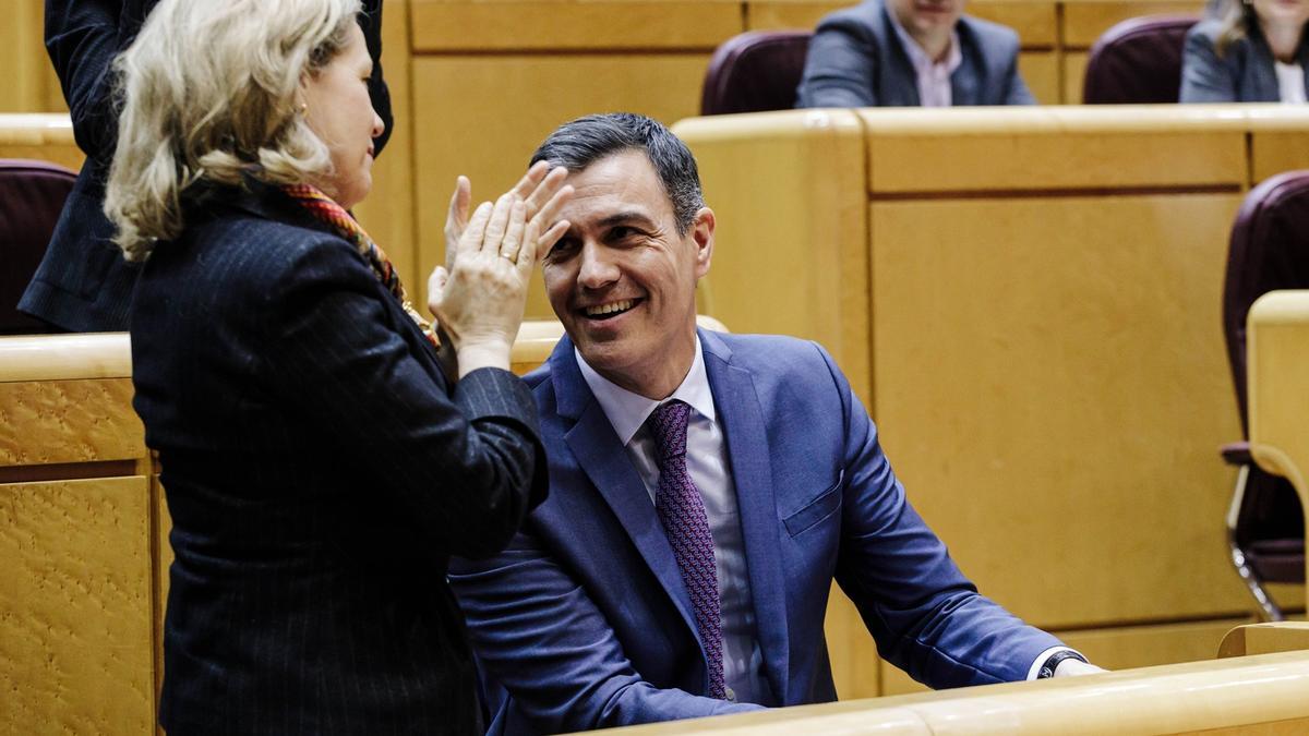 El presidente español, Pedro Sánchez, ayer.