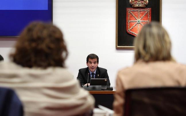 Irujo, durante su comparecencia en la comisión de Desarrollo en la que abordó el cese de Pilar Irigoyen como gerente de Sodena