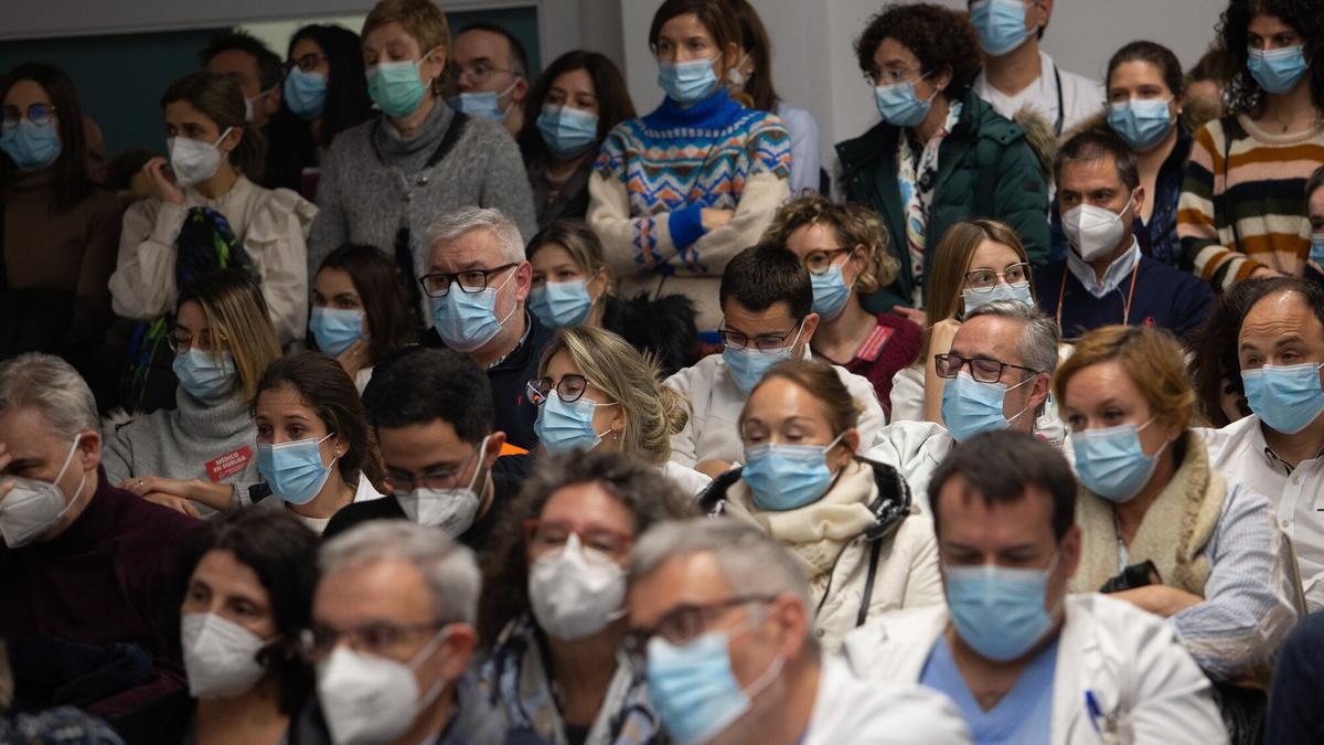 Asamblea del Sindicato Médico en el Hospital Universitario de Navarra