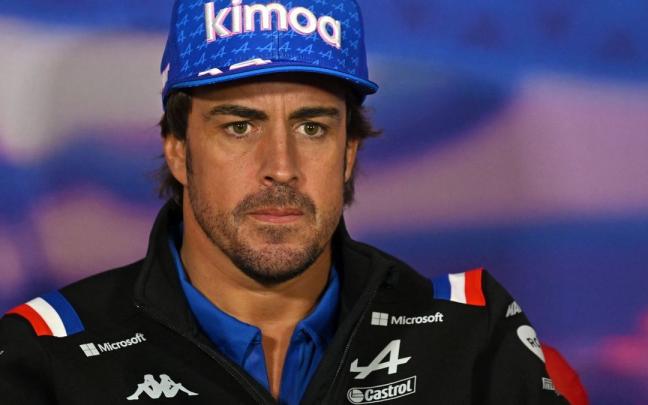 Fernando Alonso durante una rueda de prensa Fernando Alonso durante una rueda de prensa