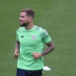 I&ntilde;igo Mart&iacute;nez durante un entrenamiento