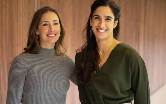 Las bailarinas pamplonesas Irene Viladrich (izda) y Lucía Chocarro Las bailarinas pamplonesas Irene Viladrich (izda) y Lucía Chocarro