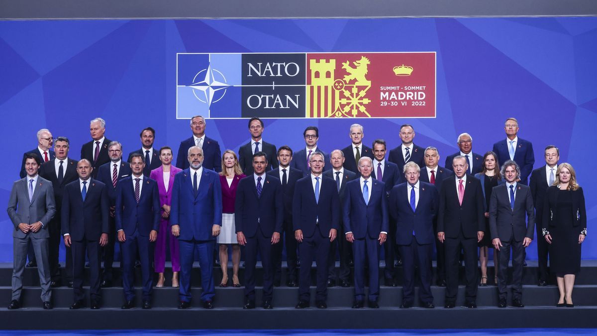 Foto de familia en la cumbre de la OTAN en Madrid.