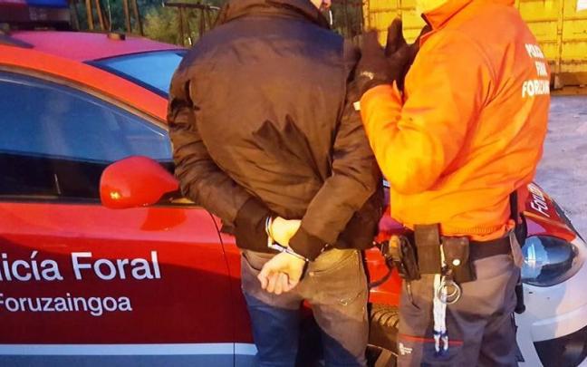 Una detenci&oacute;n efectuada por Polic&iacute;a Foral.