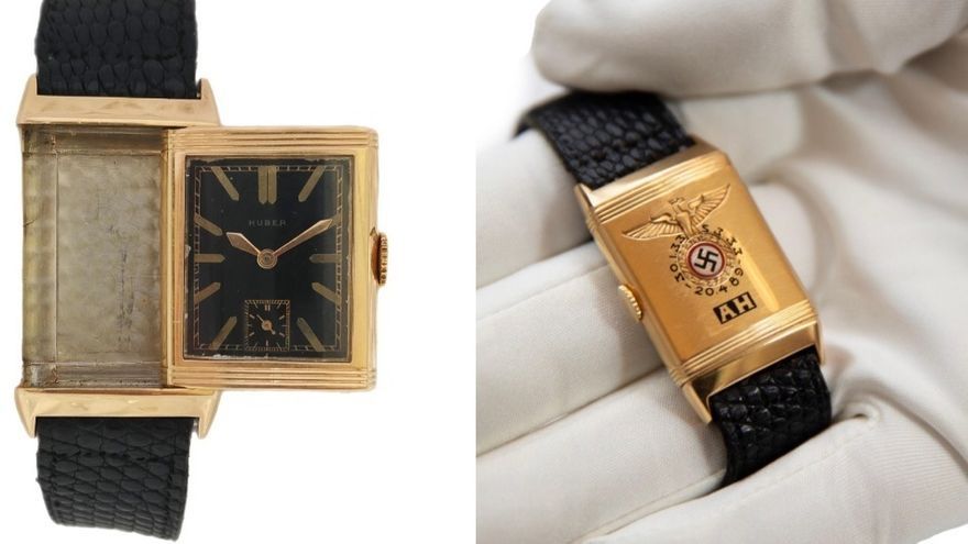 Un reloj de pulsera de oro que perteneció al dictador alemán Adolf Hitler