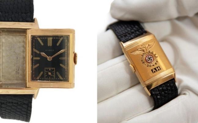 Un reloj de pulsera de oro que perteneció al dictador alemán Adolf Hitler Un reloj de pulsera de oro que perteneció al dictador alemán Adolf Hitler