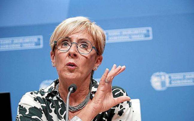 Arantxa Tapia, en un momento de su comparecencia ayer en Lakua para explicar el Plan de Contingencia Energética. | FOTO: E.P. Arantxa Tapia, en un momento de su comparecencia ayer en Lakua para explicar el Plan de Contingencia Energética. | FOTO: E.P.