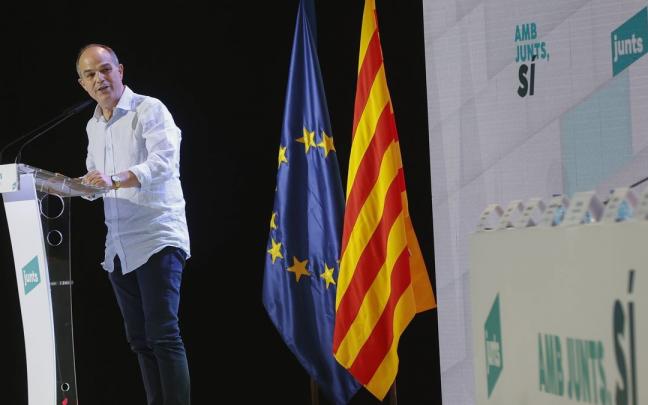 El secretario general de Junts, Jordi Turull, en el congreso del partido