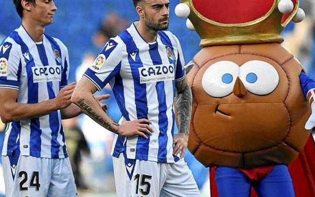 Le Normand y Diego Rico se lamentan por el empate.