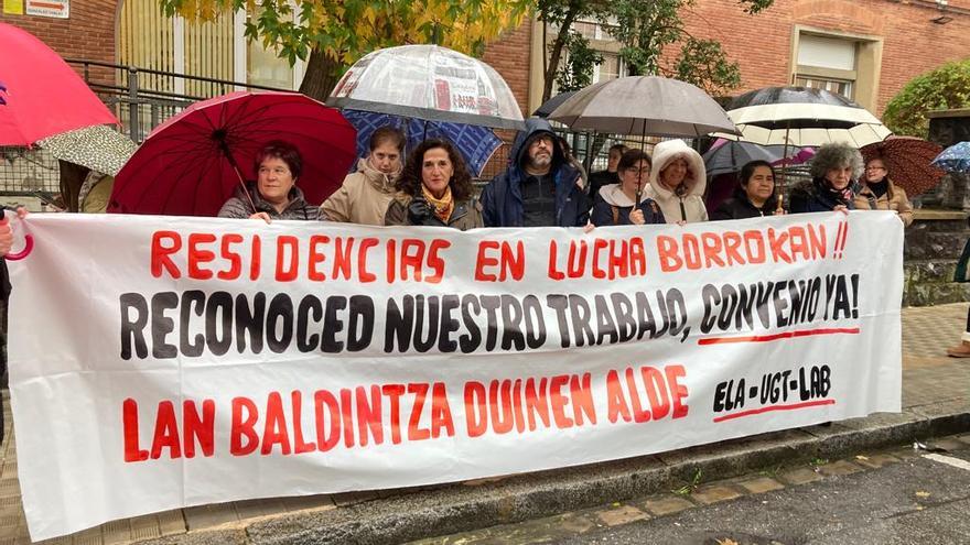 Protesta de las trabajadoras de residencias.