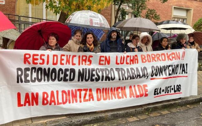 Protesta de las trabajadoras de residencias.