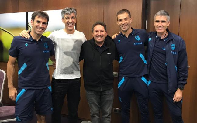 Eusebio ha visitado a la Real en Valladolid