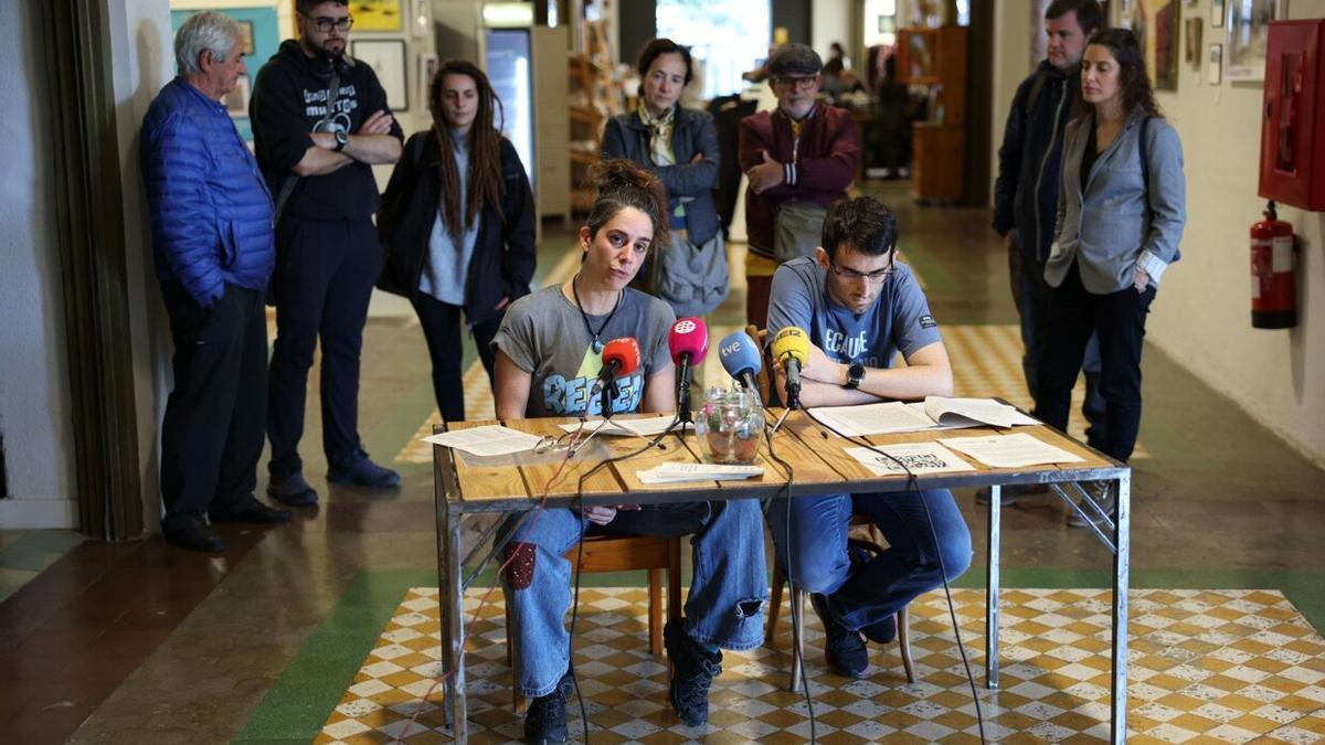 June San Millán e Iban Echandi, en la cumbre alternativa por el Clima