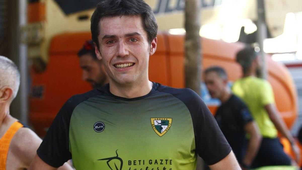 Ander Olaizola, correcor del Club Beti Gazte.