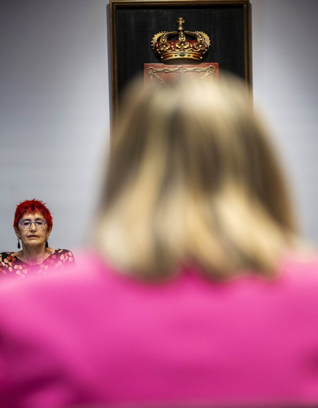 La consejera Induráin, durante la comparecencia.