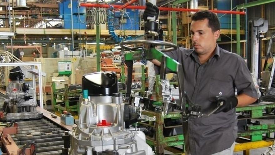 Producción industrial en Euskadi.