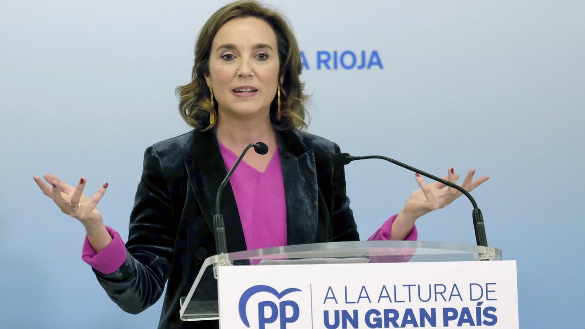 Cuca Gamarra, secretaria general del PP.