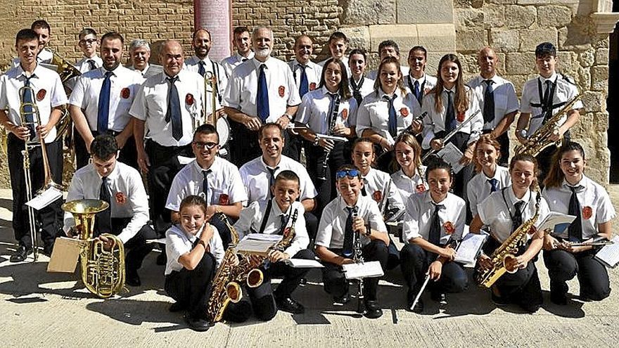 Los integrantes de la banda de música.