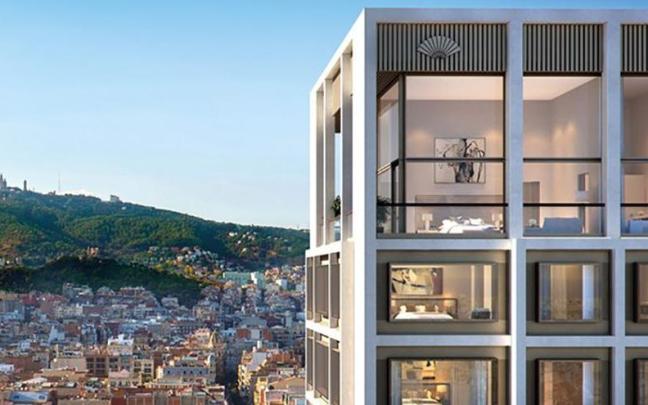 El exterior del edificio, en el que predomina la superficie acristalada. El exterior del edificio, en el que predomina la superficie acristalada.