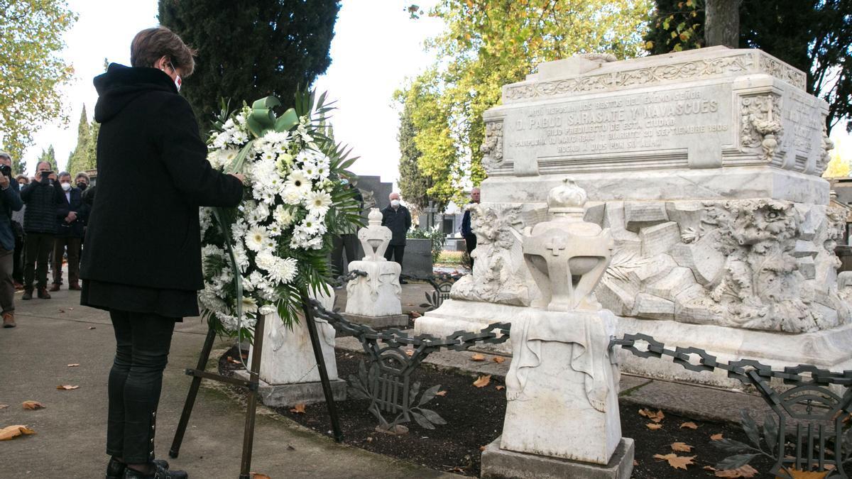 Homenaje a Pablo Sarasate en el cementerio de San José.