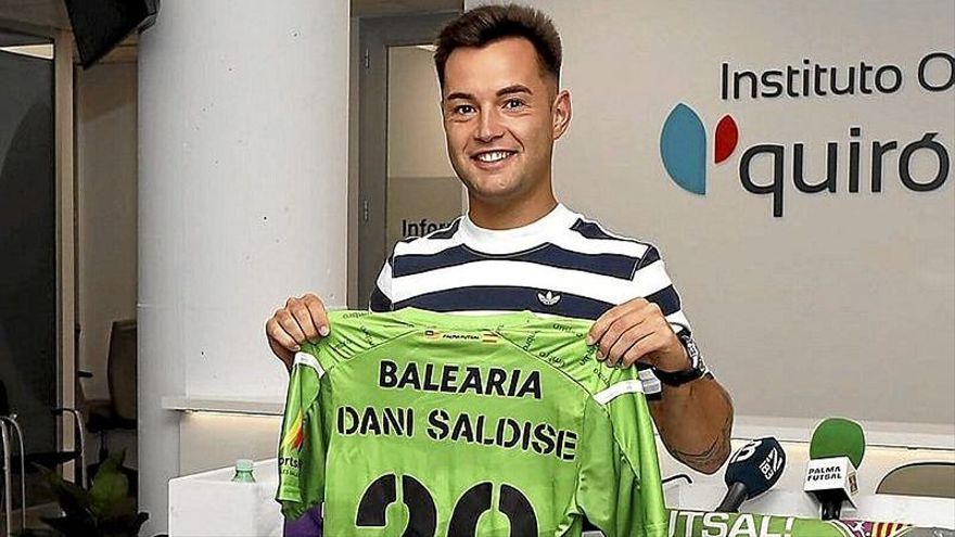 El navarro Dani Saldise, ayer en su presentación. | FOTO: PALMA FUTSAL