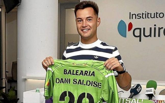 El navarro Dani Saldise, ayer en su presentación. | FOTO: PALMA FUTSAL