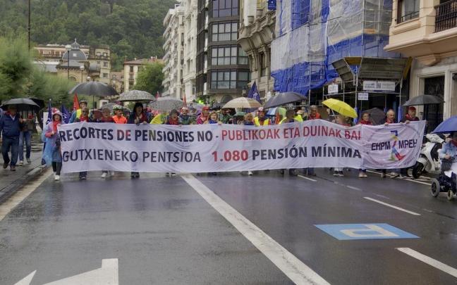 Manifestación de pensionistas. Manifestación de pensionistas.