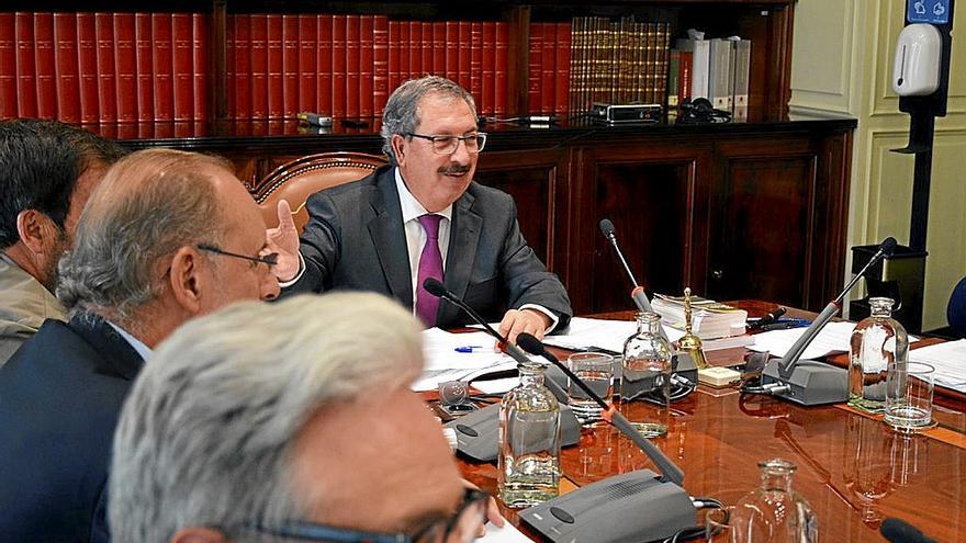 Pleno del CGPJ de esta semana presidido por Rafael Mozo. | FOTO: EFE