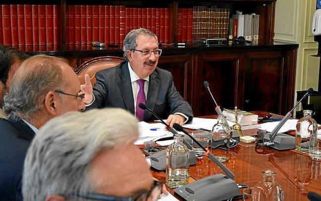 Pleno del CGPJ de esta semana presidido por Rafael Mozo. | FOTO: EFE