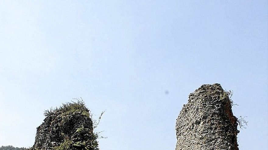 La base del tercer cubo que ha aparecido durante las obras.