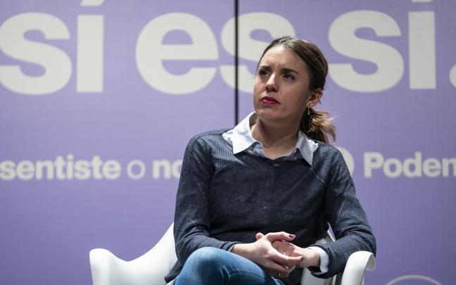 La secretaria de Acción de Gobierno de Podemos y ministra de Igualdad, Irene Montero.