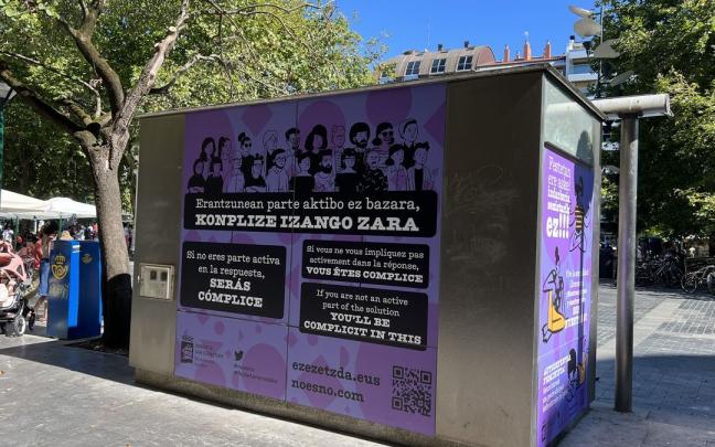 Punto morado del Boulevard, frente al kiosco, ubicado en un antiguo kiosco de prensa.