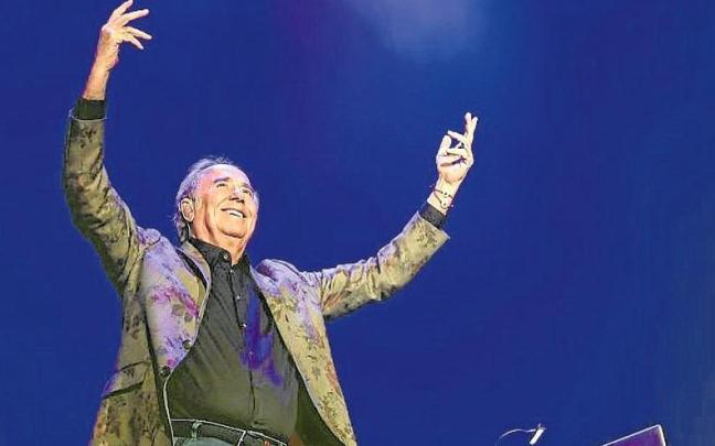 Joan Manuel Serrat, en su concierto en Madrid.