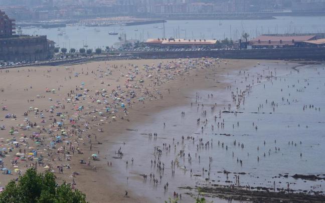 La subida del nivel del mar tendrá un impacto directo en las playas vizcainas, como en la de Ereaga. La subida del nivel del mar tendrá un impacto directo en las playas vizcainas, como en la de Ereaga.