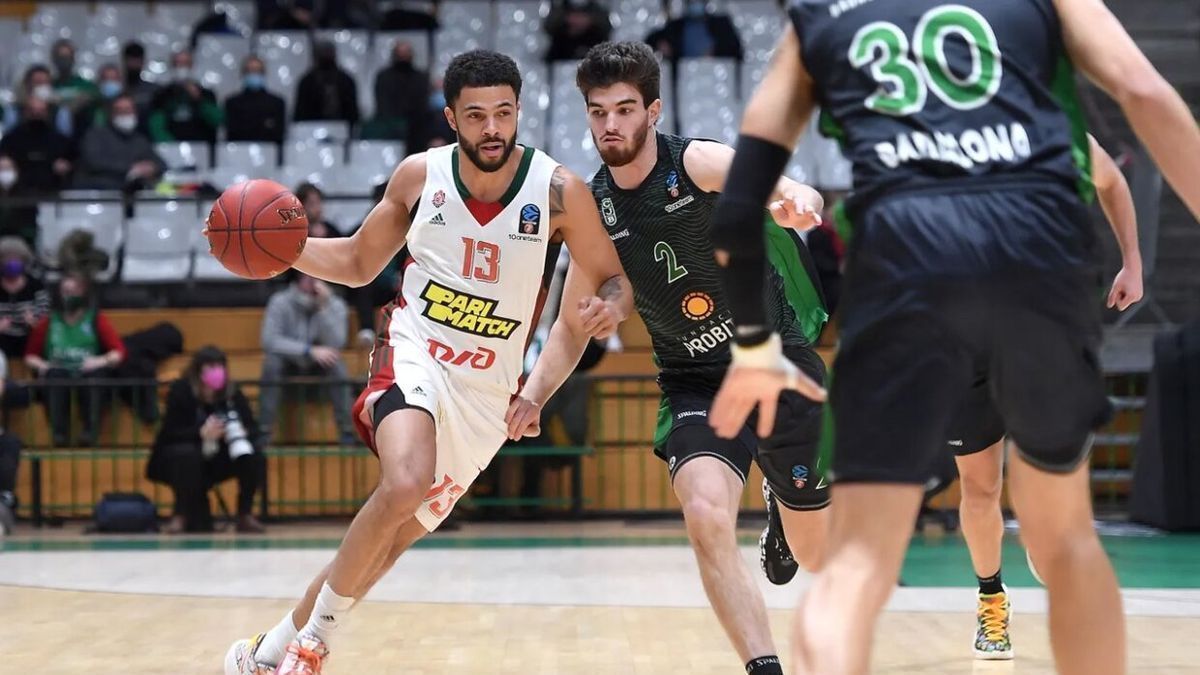 Darius Thompson durante un partido ante el Joventut Badalona