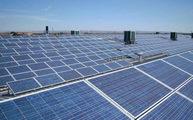 Paneles solares instalados en la localidad navarra Cascante