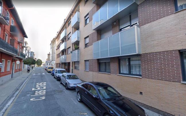 Calle Las Eras de Villava donde han ocurrido los hechos.