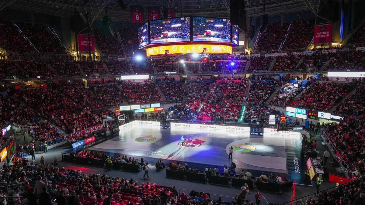 Fiesta en el Buesa Arena en el 'Opening Game'