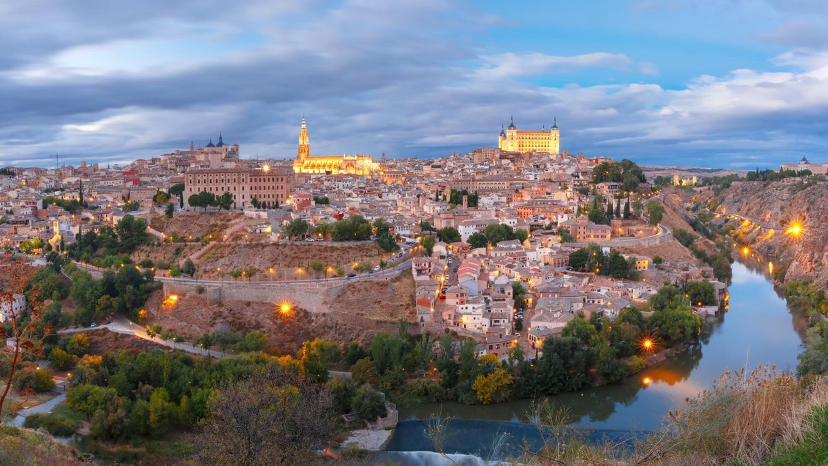 Vista panorámica del centro histórico de la ciudad de Toledo, en Castilla-La Mancha.