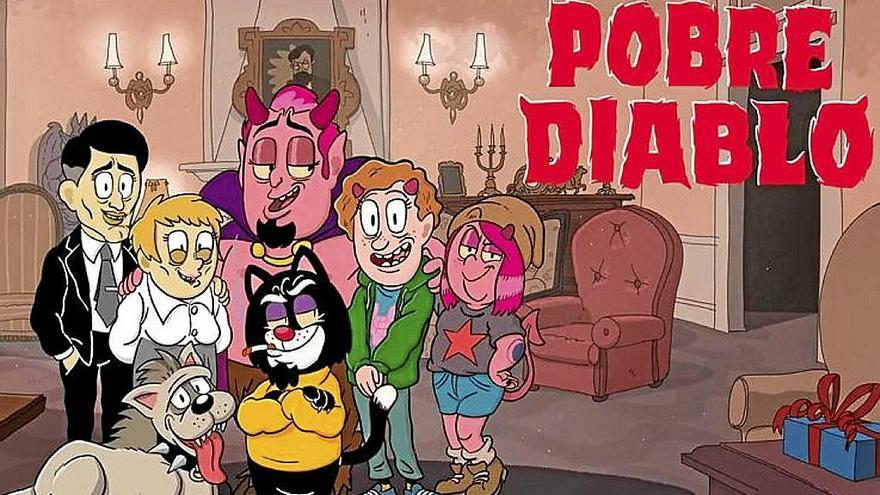 Cartel de la serie animada ‘Pobre diablo’. | FOTO: HBO MAX