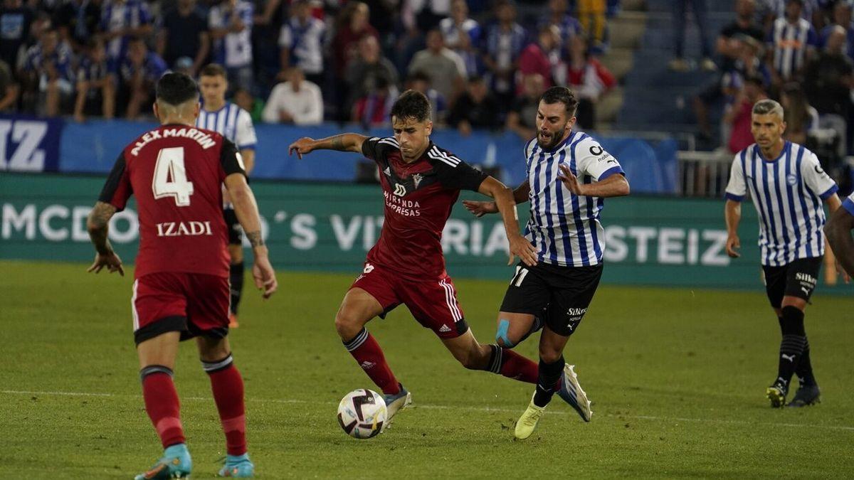 Luis Rioja, durante el partido ante el Mirand&eacute;s