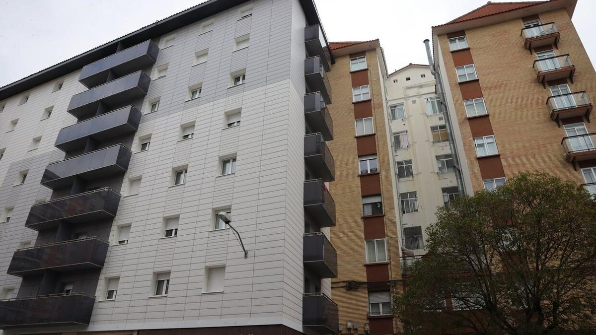 Viviendas que se beneficiarán del programa de rehabilitación energética en Ansoáin