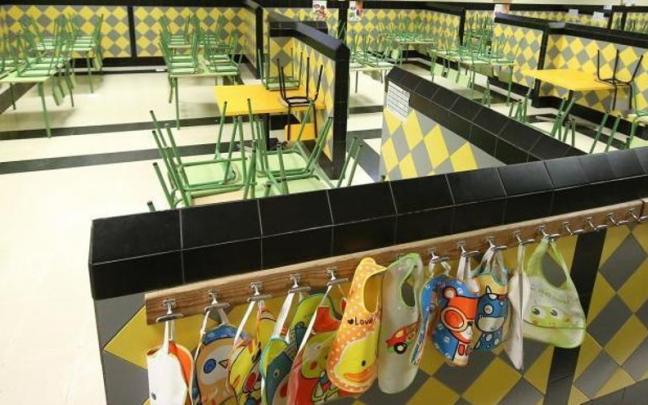 Imagen del comedor de un colegio.