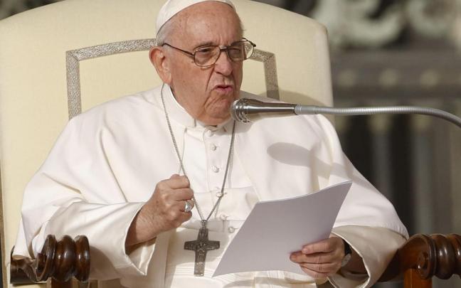 El papa Francisco, en audiencia semanal, este miércoles. El papa Francisco, en audiencia semanal, este miércoles.