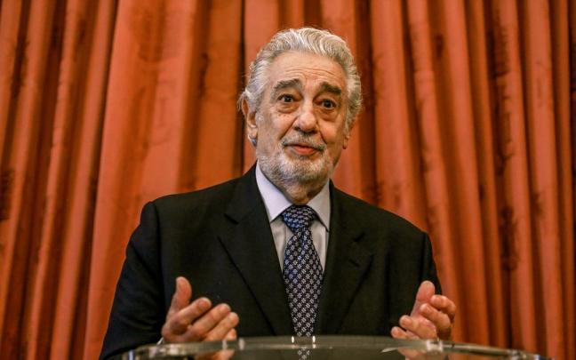 El tenor Plácido Domingo. El tenor Plácido Domingo.